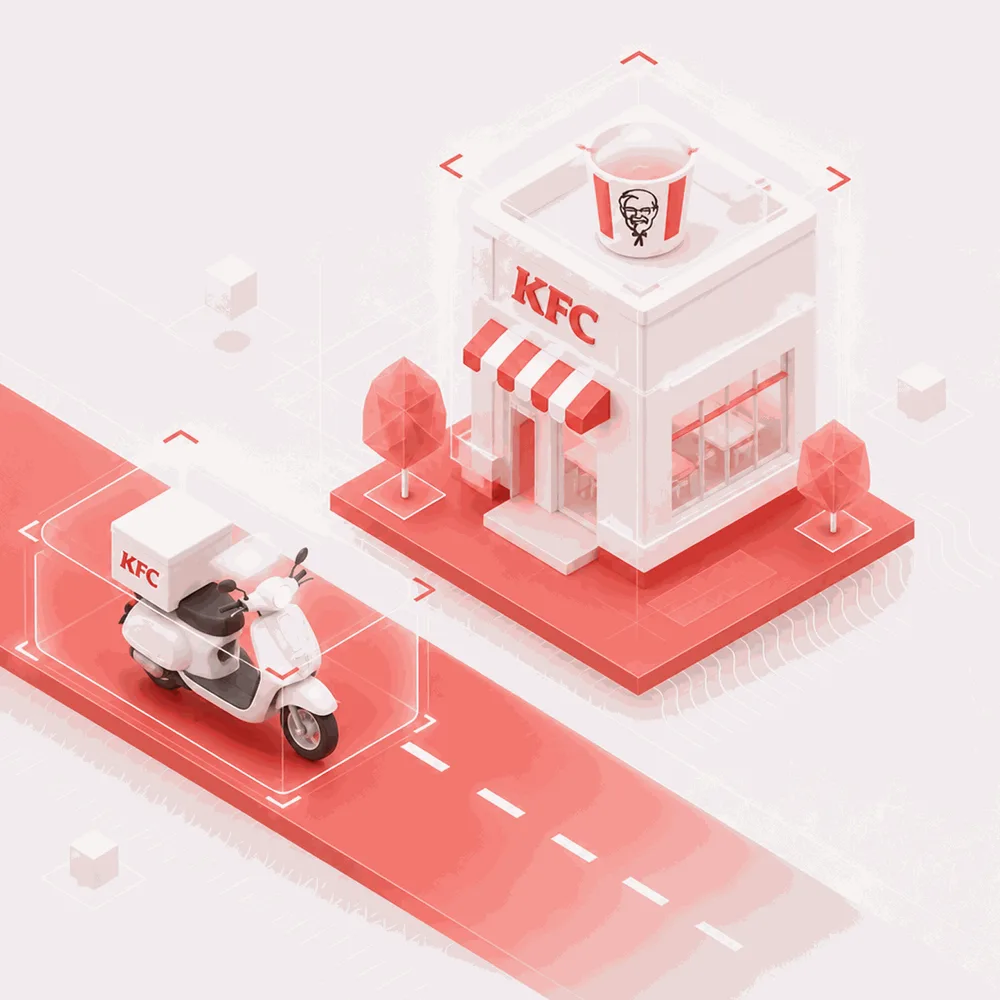 KFC ordering, illustrated.